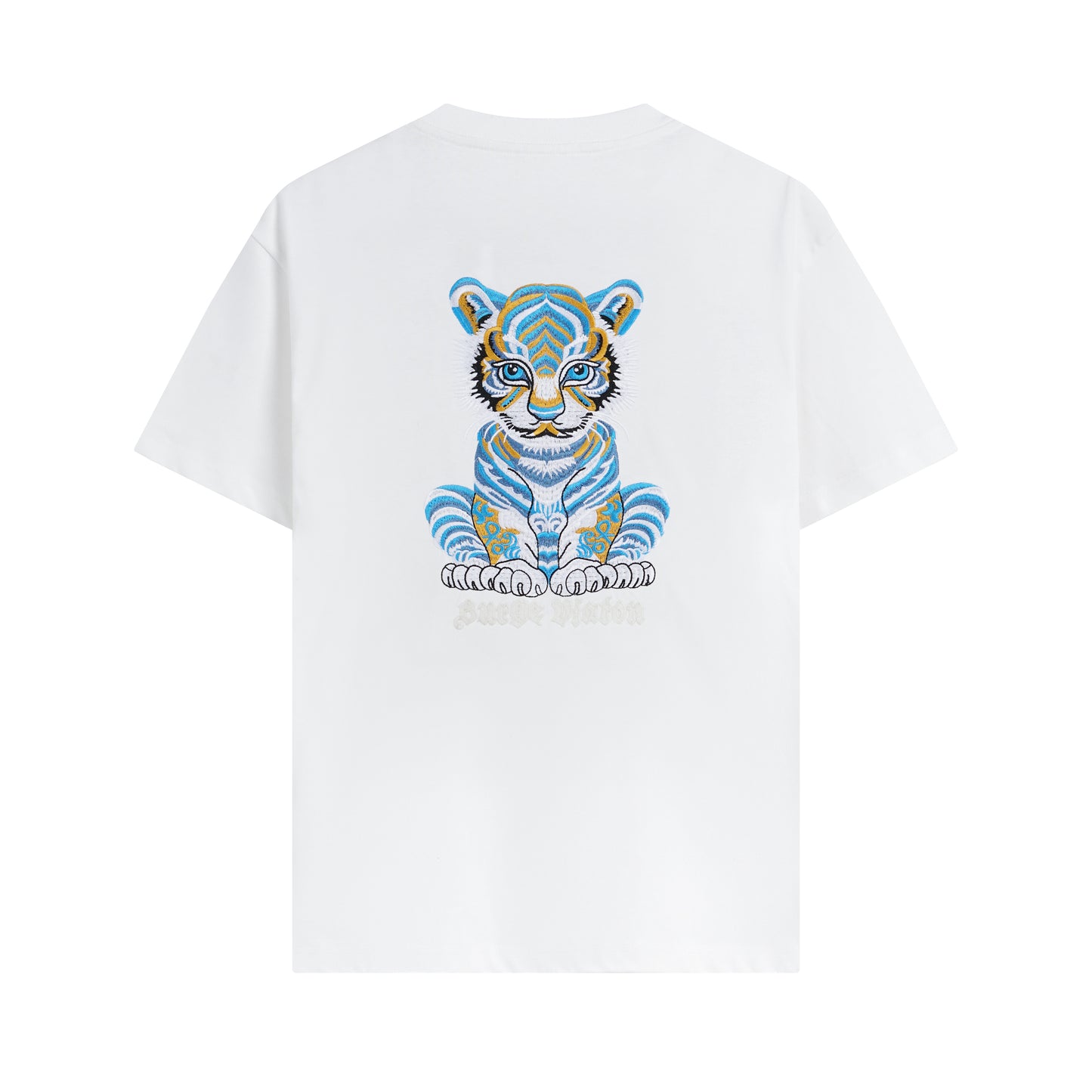 2025 New Little Tiger Embroidered Pure Cotton T-shirt