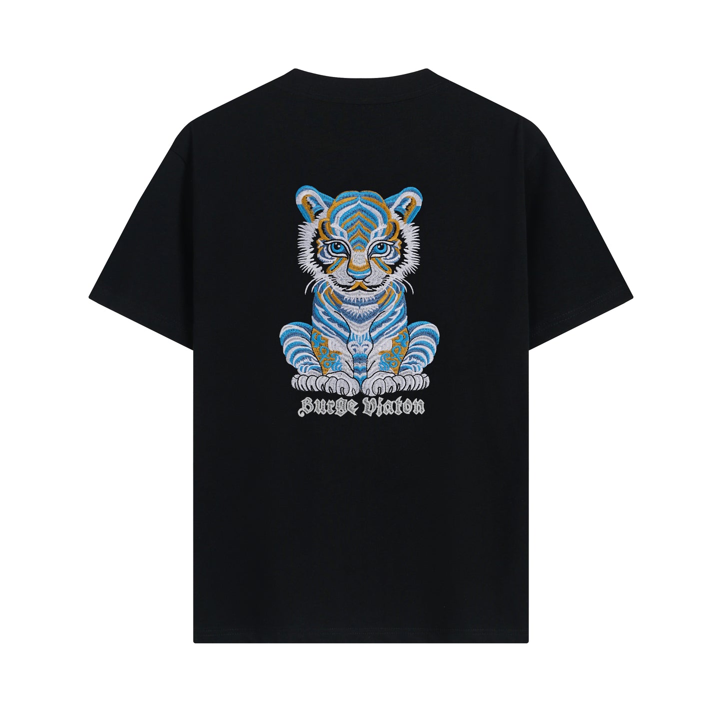 2025 New Little Tiger Embroidered Pure Cotton T-shirt